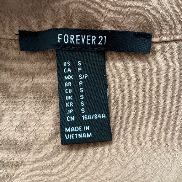 Forever 21 Tan Blouse - Picture 3 of 4